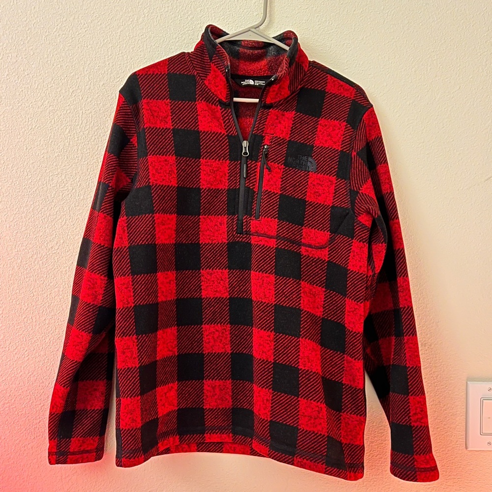 The North Face Men’s Novelty Gordon Lyons 1/4 Zip Pullover | Buffalo Plaid | M